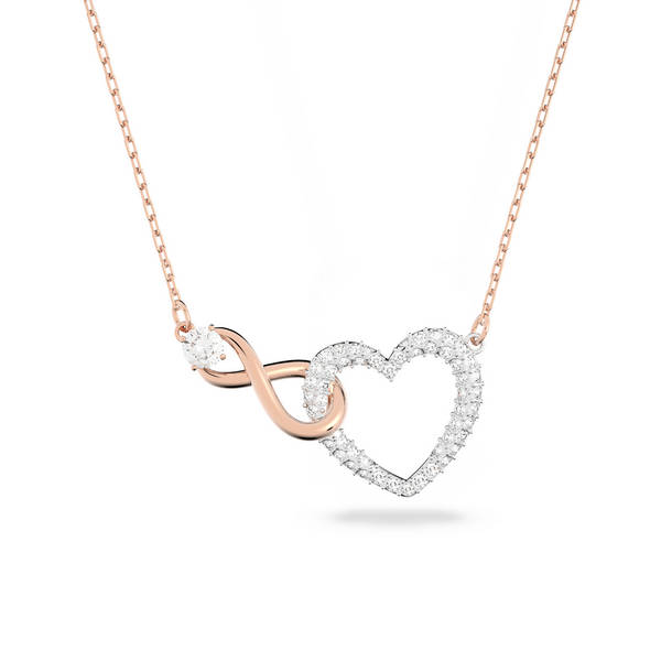 Swarovski Infinity ogrlica rose ton