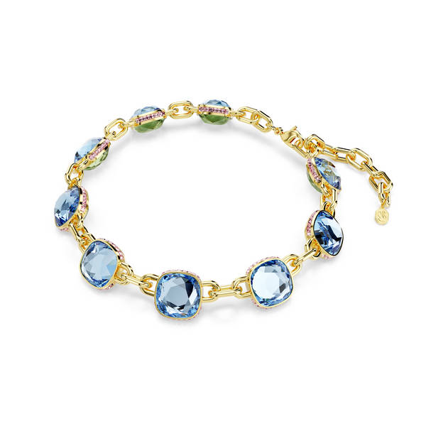 Swarovski Chroma Tennis Ogrlica, Plava