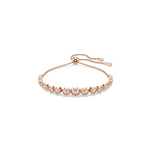 Swarovski Imber Tennis Narukvica, Roza, Rosegold ton